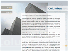 Tablet Screenshot of columbusnova.com